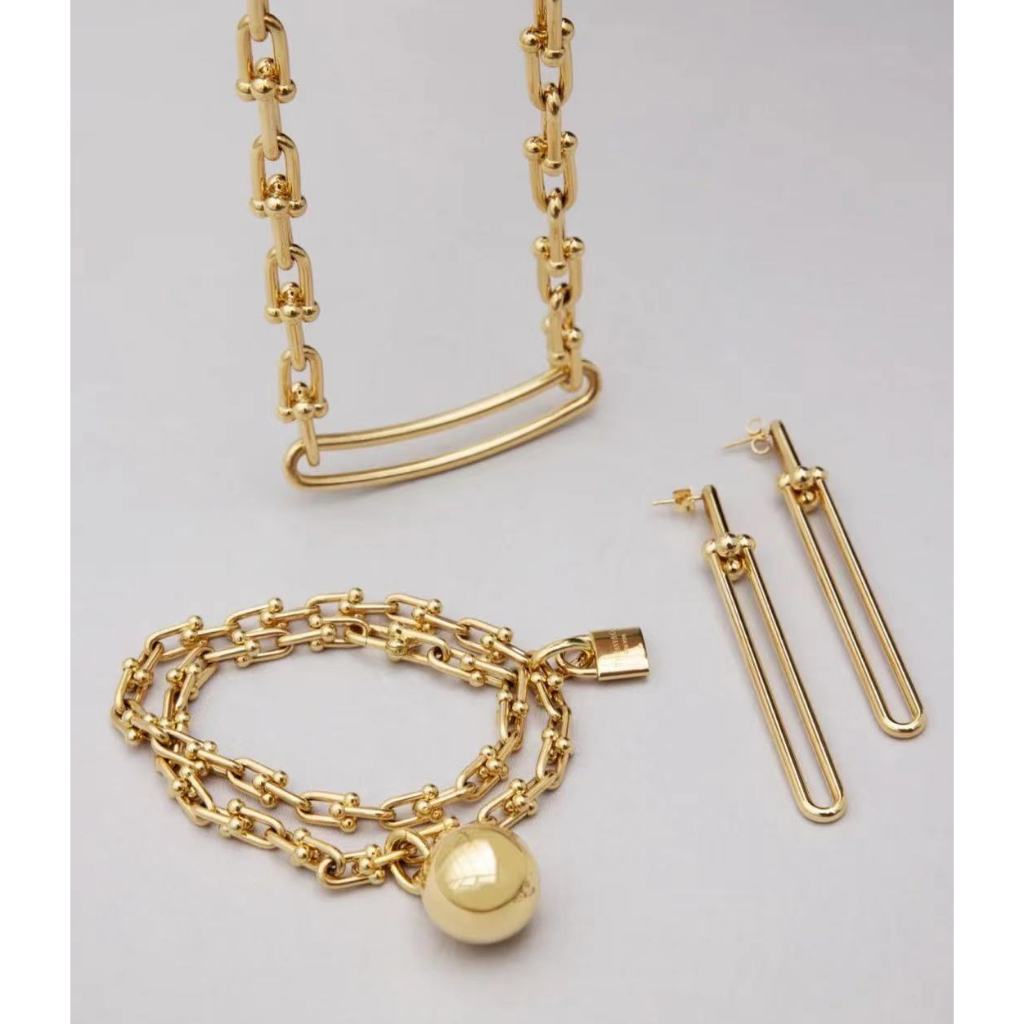 Gelang bambu lingkaran ganda Tfn EMAS 17k AU750