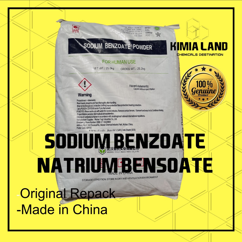 

Sodium Benzoate / Natrium Benzoate / Benzoate / Pengawet Makanan 25 kg