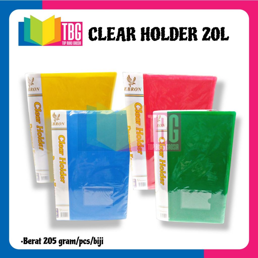 

1 PCS CLEAR HOLDER 20 LEMBAR HEBRON / DISPLAY BOOK / DOCUMENT KEEPER