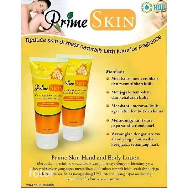 PRIME SKIN HANDBODY LOTION ORIGINAL PENGHILANG BEKAS LUKA ASLI ORIGINAL HWI