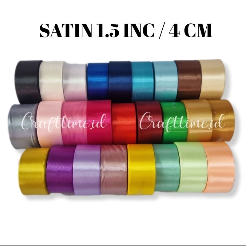 

[1 ROLL] PITA SATIN 1.5 INCH atau 4 Cm