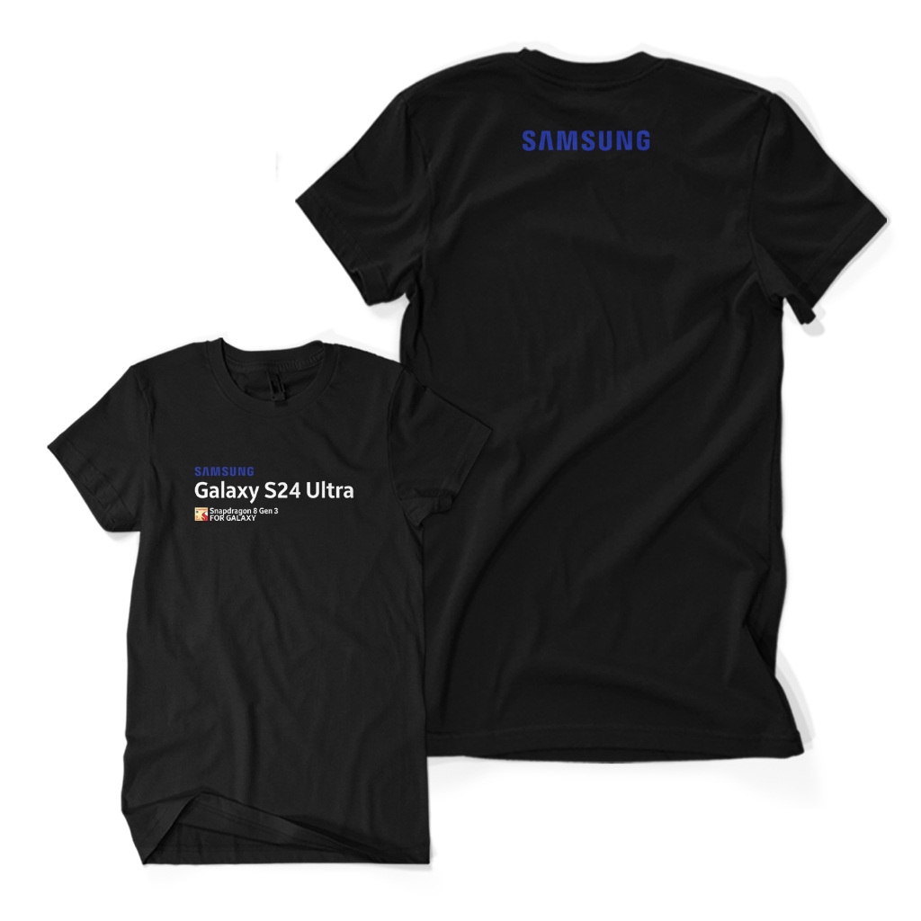 Kaos Distro Premium SAMSUNG GALAXY S24 ULTRA - Baju Promotor Smartphone Android Unisex Dewasa