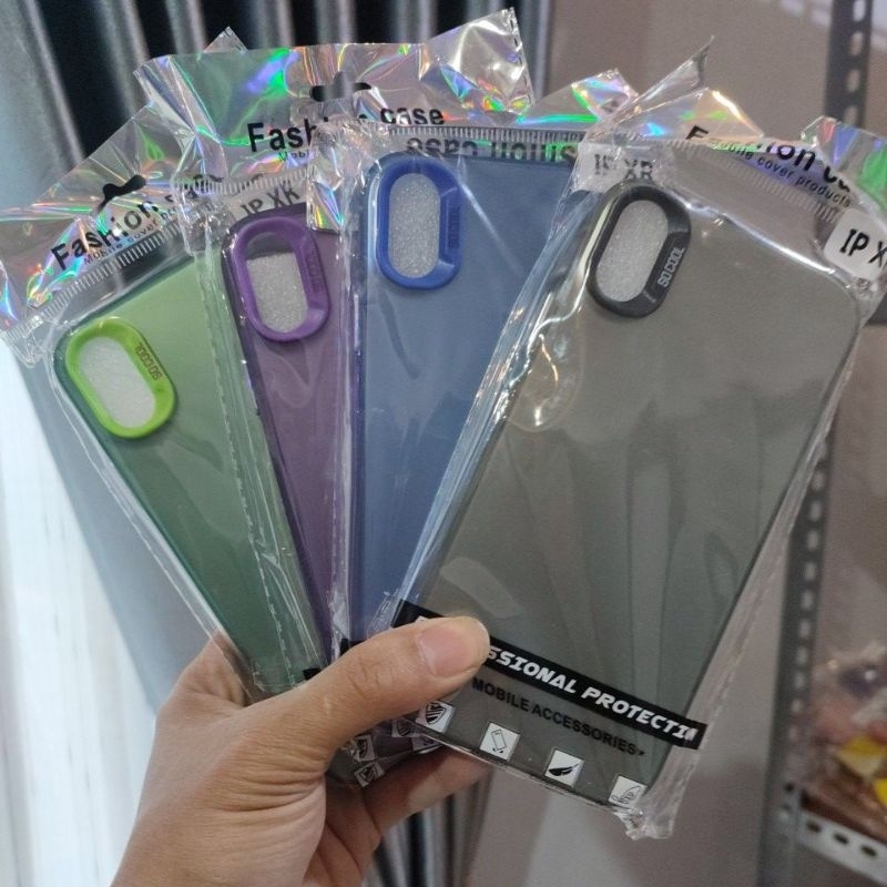 CASE HYBRID HOLOGRAM WARNA IPHONE XR