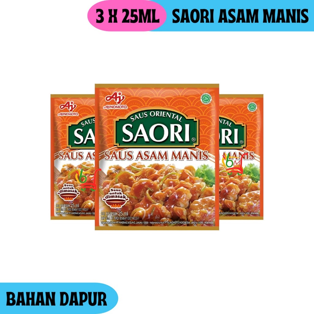 

3PCS Saori Asam Manis Bumbu Masak Lezat dan Praktis