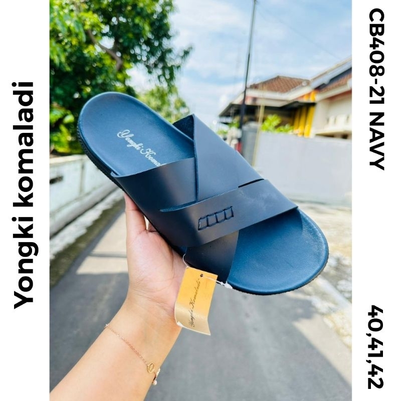 sandal pria yongki CB408-21 navy
