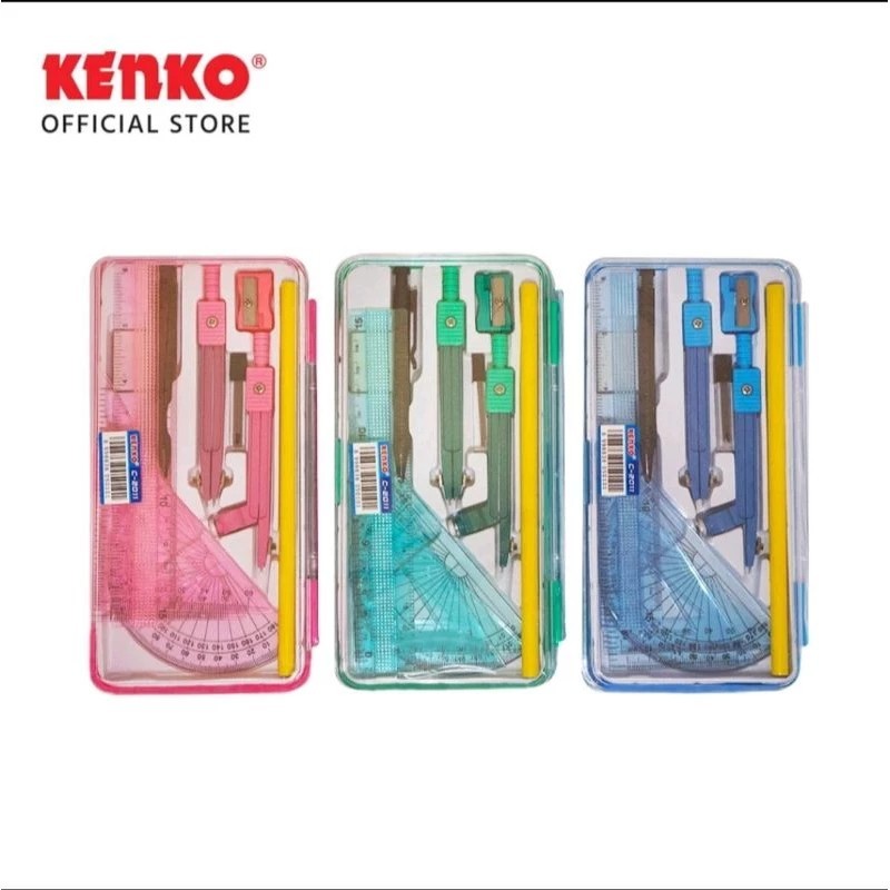 

Compass Kenko C-2011 compas / Jangka Set Alat Tulis - 1 SET