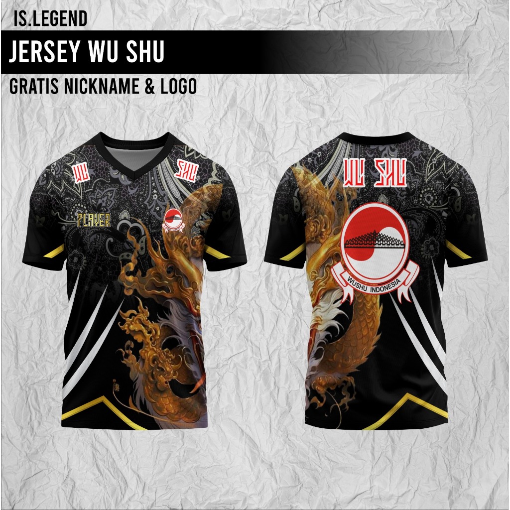 JERSEY WUSHU BAHAN DRYFIT FREE NICKNAME LOGO FULL PRINTING
