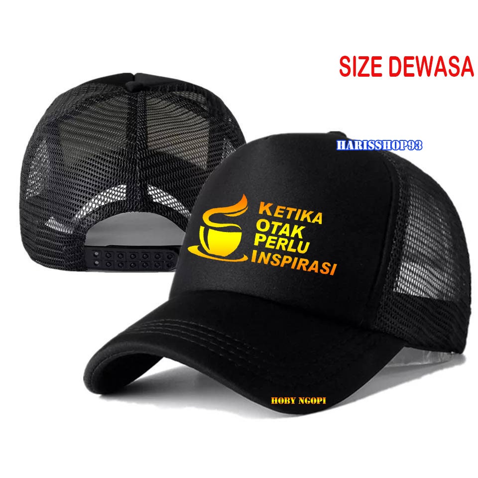 TOPI TRUCKER DESIGN HOBI NGOPI