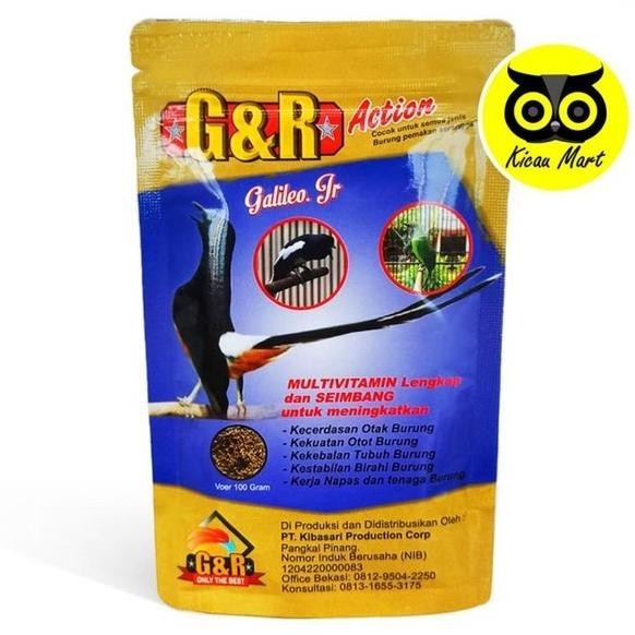 G&R Action Galileo Jr Voer Gnr Pur Kibasari Pakan Makanan Burung Murai