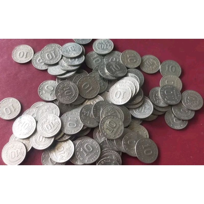 UANG KUNO 10 RUPIAH KOIN TAHUN 1971