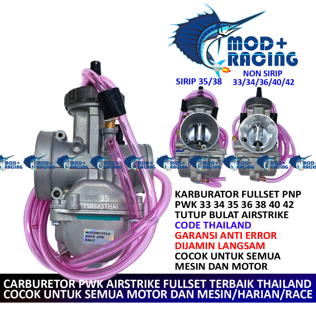 (COD) KARBURATOR TUTUP BULAT PWK AIRSTRIKE 33 34 35 36 38 40 PWK33 PWK35 PWK38 PWK40 AIR STRIKE BERS