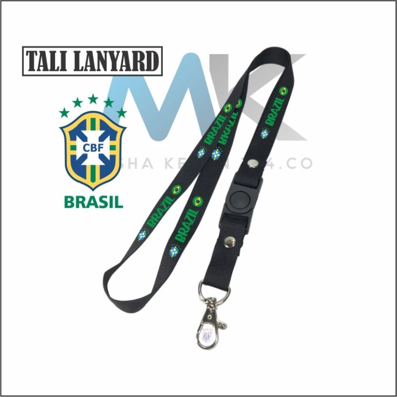 

TALI LANYARD BERAZIL LOGO BERAZIL - TALI ID CARD GANTUNGAN KUNCI GANTUNGAN FLASHDISK GANTUNGAN NAMETAG TALI LANYARD BEST SELLER COD