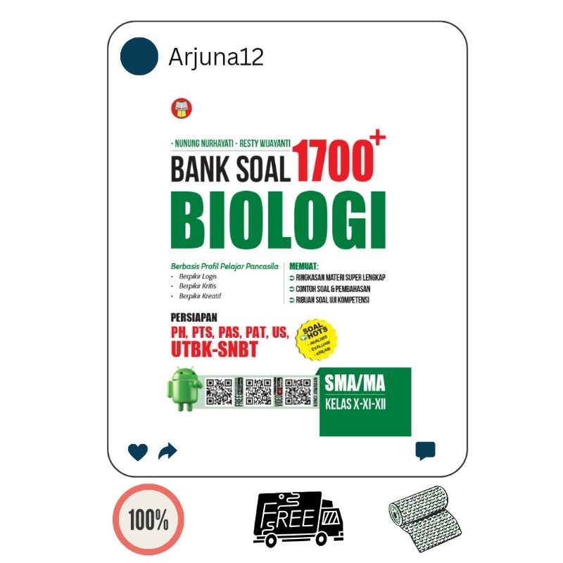 

1700 Plus Bank Soal Biologi SMA Yrama Widya