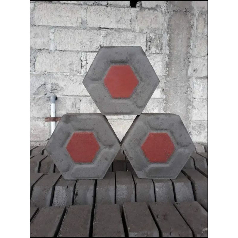 Paving segi enam Murah | Paving S6 Motif antik warna | Anti Muprul