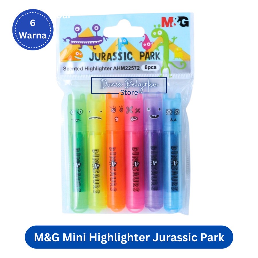 

Stabilo M&G Mini Jurassic Park AHM22572 [6 Warna] Scented Highlighter