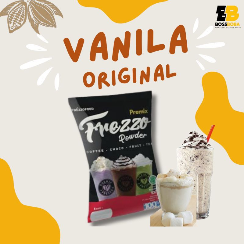 

Bubuk Minuman Rasa Vanila Original Premix Frezzo Powder Drink 1kg/Minuman Kekinian Murah/Bossboba