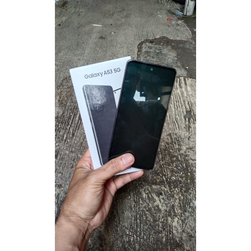 Samsung a53 5G fullset mulus ram 6/128 gb Baterai 5000 mah Layar super amoled 120hz gorila glass 5