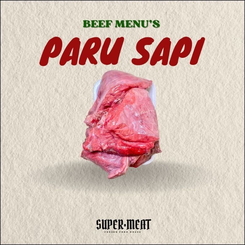 

Paru Sapi Mentah Import Premium / Beef Lungs / Paru Sapi / Paru Sapi Frozen