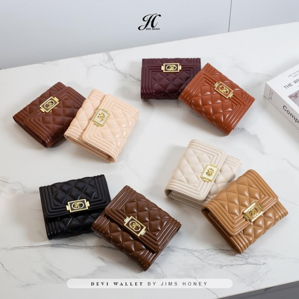 JIMS HONEY DEVI WALLET Dompet Kecil Lipat Wanita Cewek Fashion Jimshoney Casual Terbaru