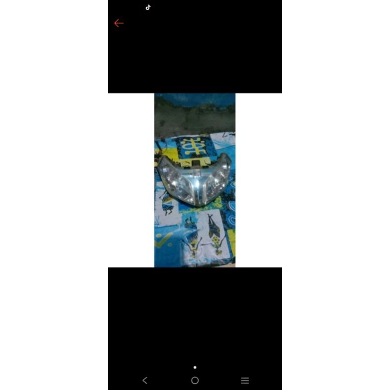 Reflektor Lampu depan Honda Vario Techno 110 Karbu Original Copotan