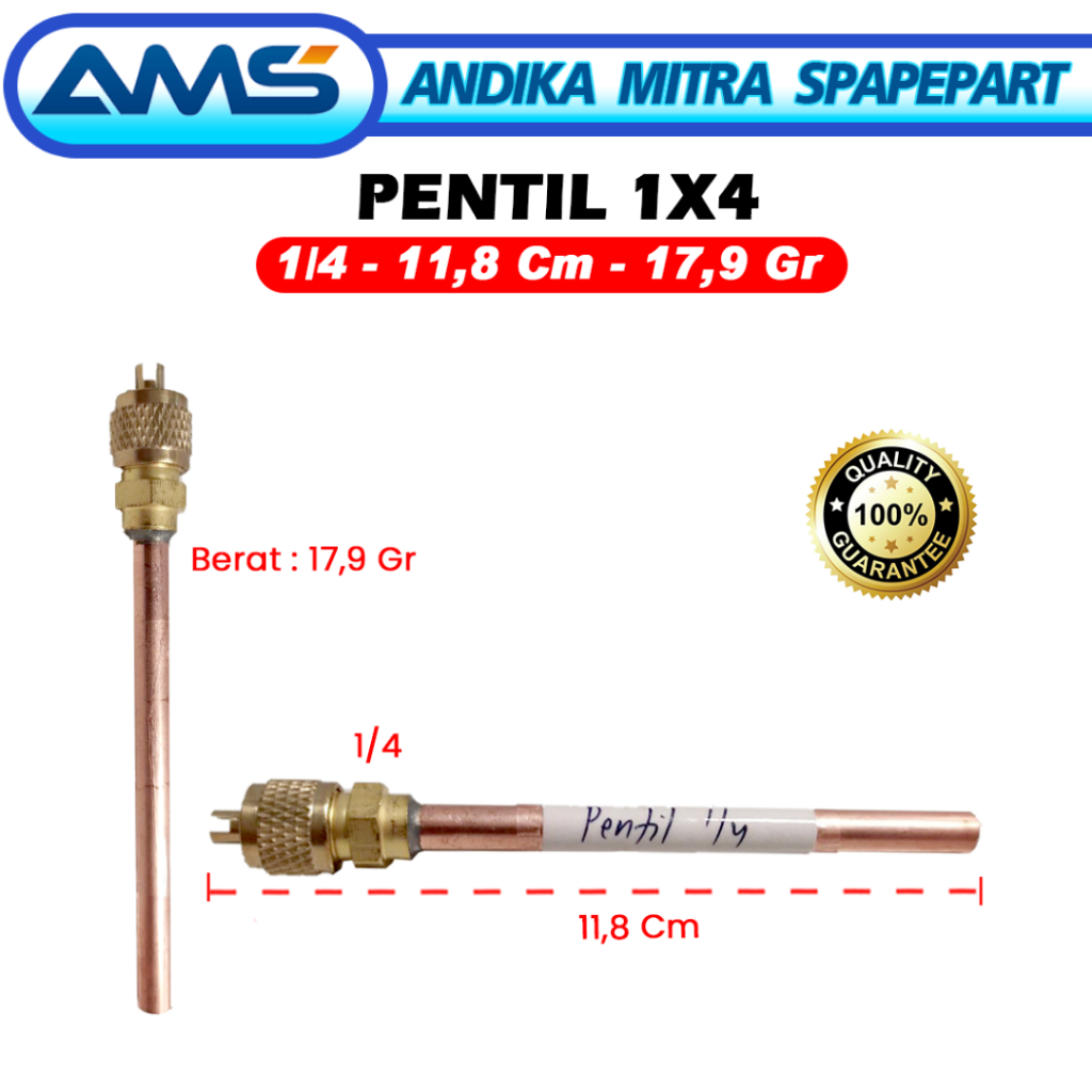 PENTIL FREON KULKAS/FREEZER UKURAN 1/4