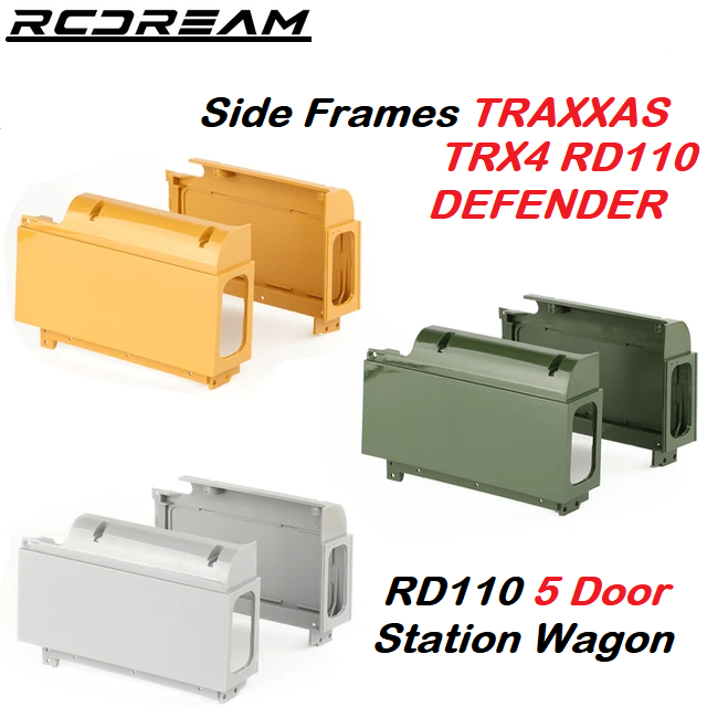 RCDream Side Frames Window D110 5 Door Wagon Traxxas TRX4 TRX-4 Defender RC Crawler Car
