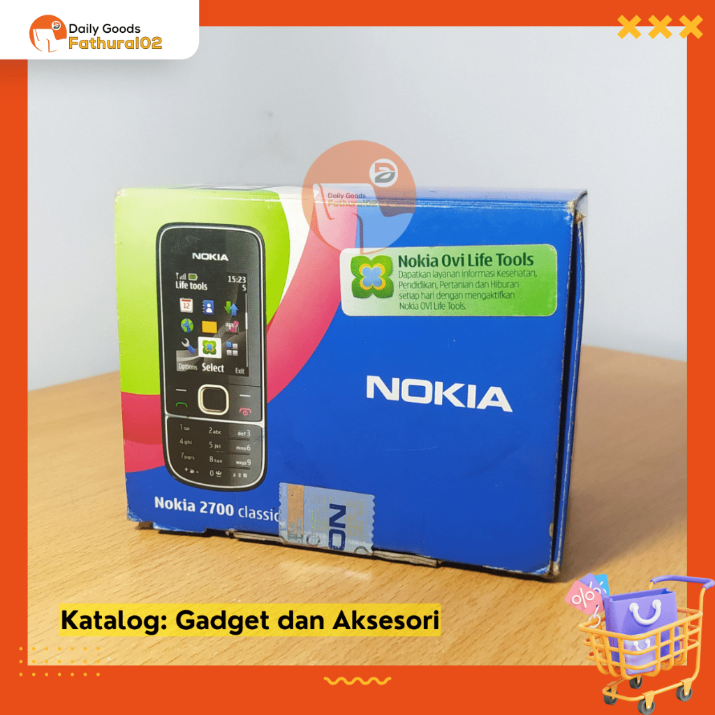 Box Dus Kardus Kosong HP Nokia 2700 Classic Warna Hitam