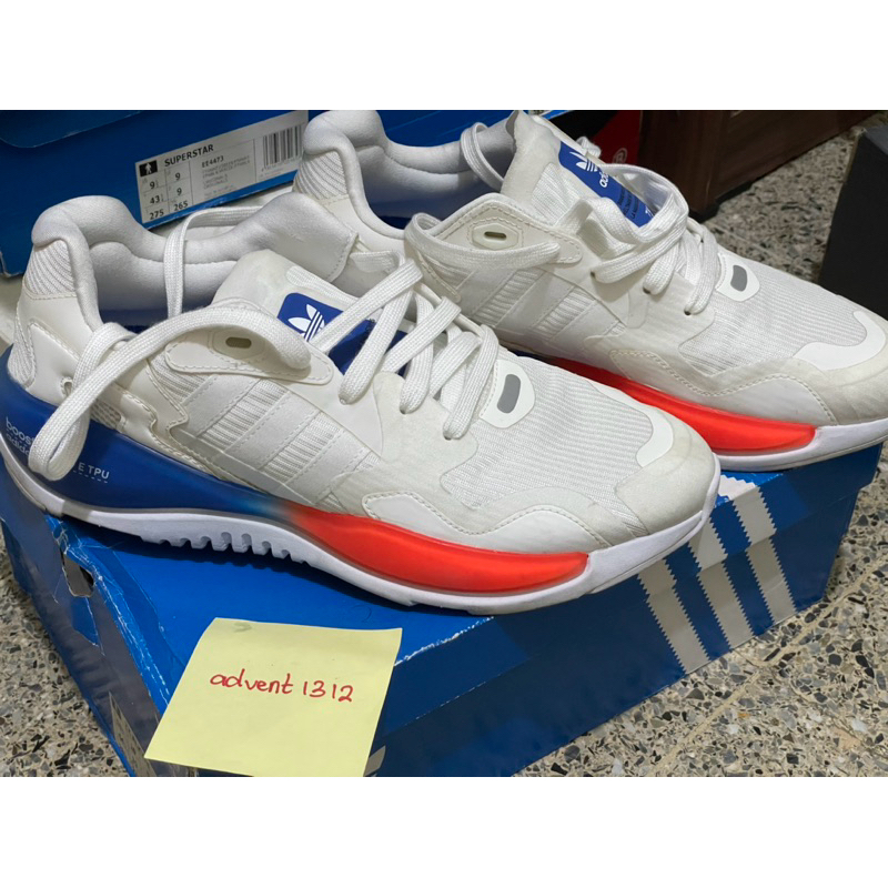 Adidas Men ZX Alkyne Shoes White Blue Orange Original