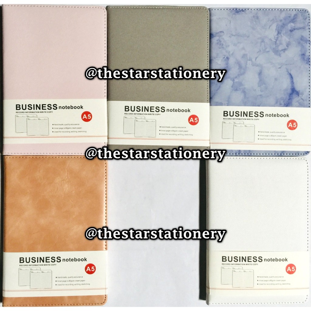 

(1 Biji) Buku Agenda A5 37-25 94 Lembar Cover Kulit / Diary Notebook Kulit A5 / Notebook Office A5