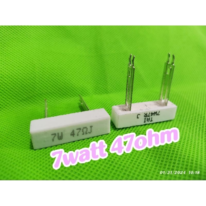 Resistor kapur 7W47ohm 7watt 47ohm 47R 7watt original