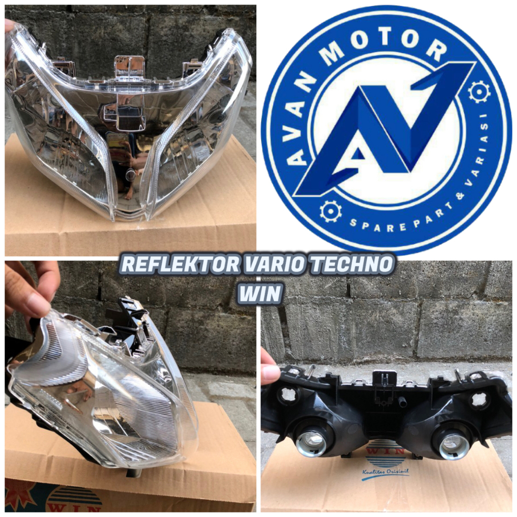REFLEKTOR HEADLAMP VARIO TECHNO 110 MERK WIN || REFLEKTOR LAMPU DEPAN VARIO TECHNO 110 LAMA WIN