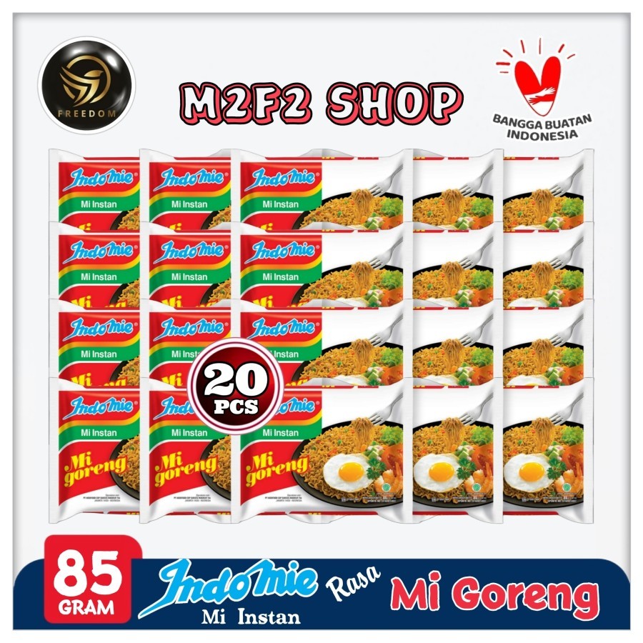 

Indomie Mie Instant Goreng Rasa Mi Goreng Spesial Plus | Bag - 85 gr (Kemasan 20 Pcs)