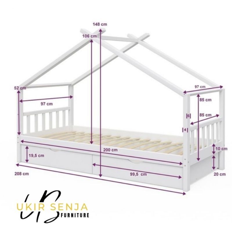 dipan anak minimalis, dipan anak asli jepara, dipan minimalis