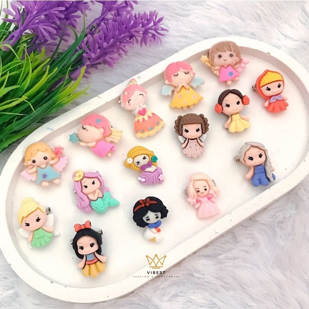 Bros Dagu Anak  Boneka Tempel || Bros anak karakter mini lucu isi 1 pcs Bros Mini Kecil Imut Karakte