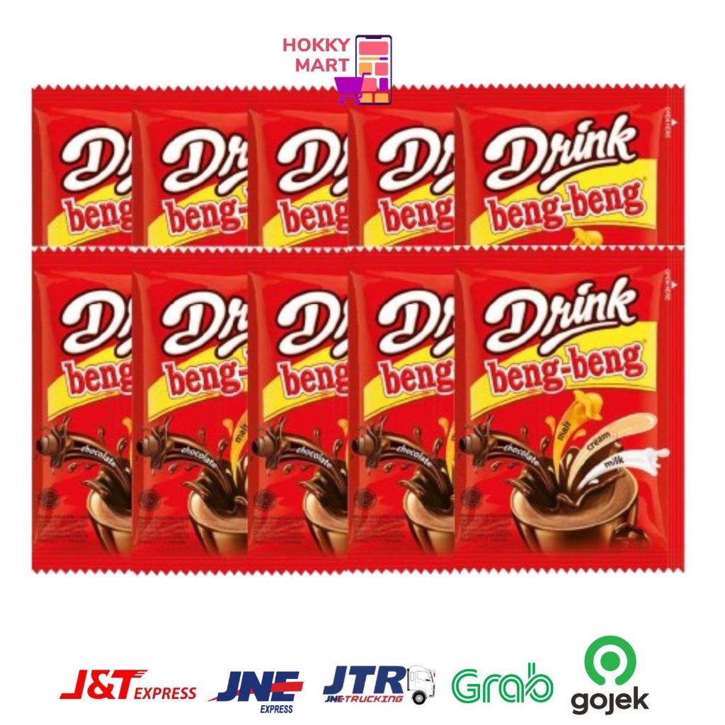 

( HOKKY ) Minuman Beng Beng Drink Chocolate Malt Cream Milk 30 gr 1 renceng isi 10 pcs Minuma Serbuk Coklat Minuman Serbuk Kakako