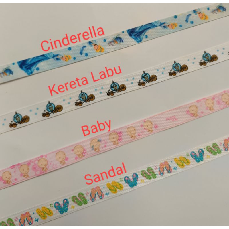 

Pita Grosgrain 5/8" Cinderella - Kereta Labu - Baby - Sandal