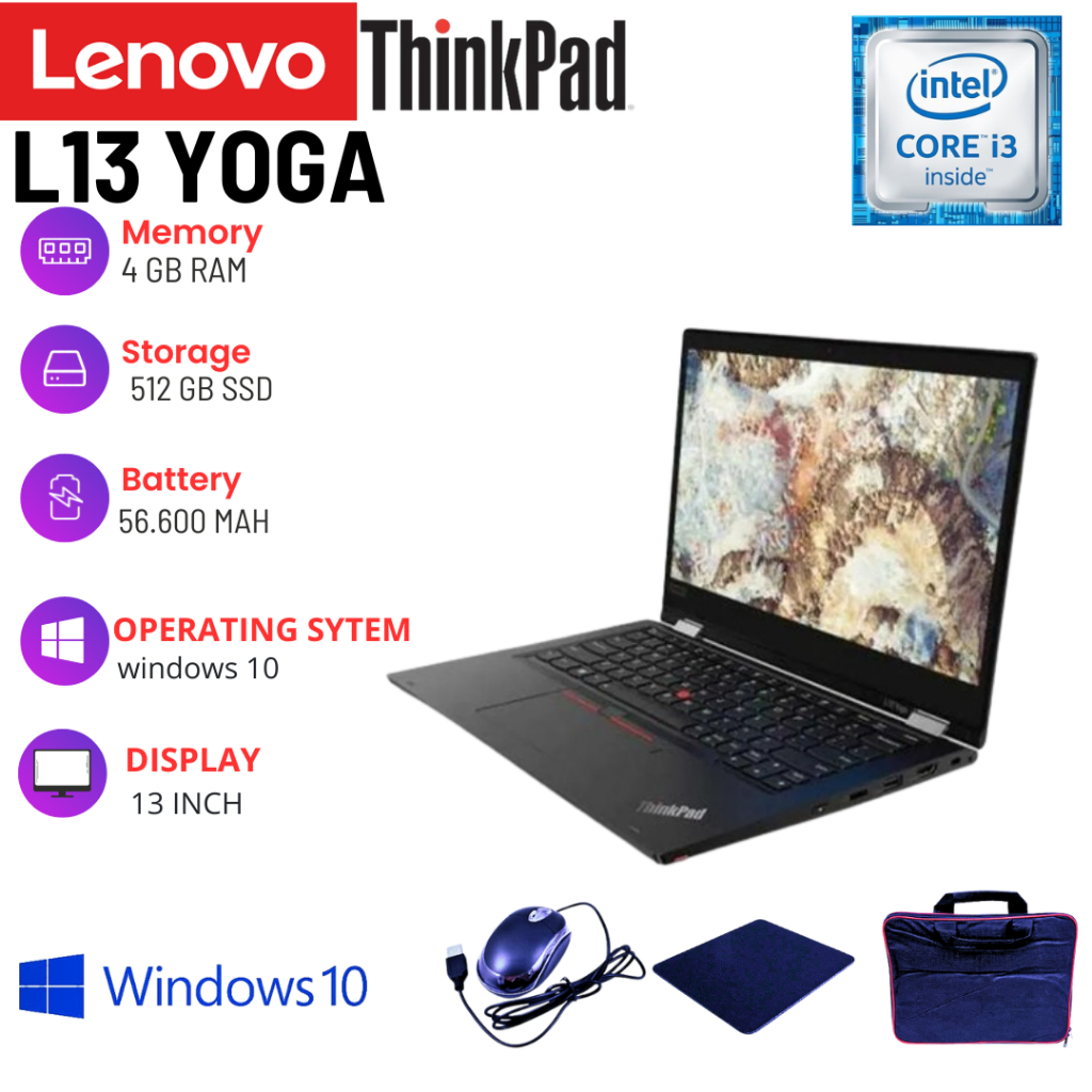 LAPTOP LENOVO THINKPAD L380/L13/L390 YOGA SECOND BERGARANSI 100%