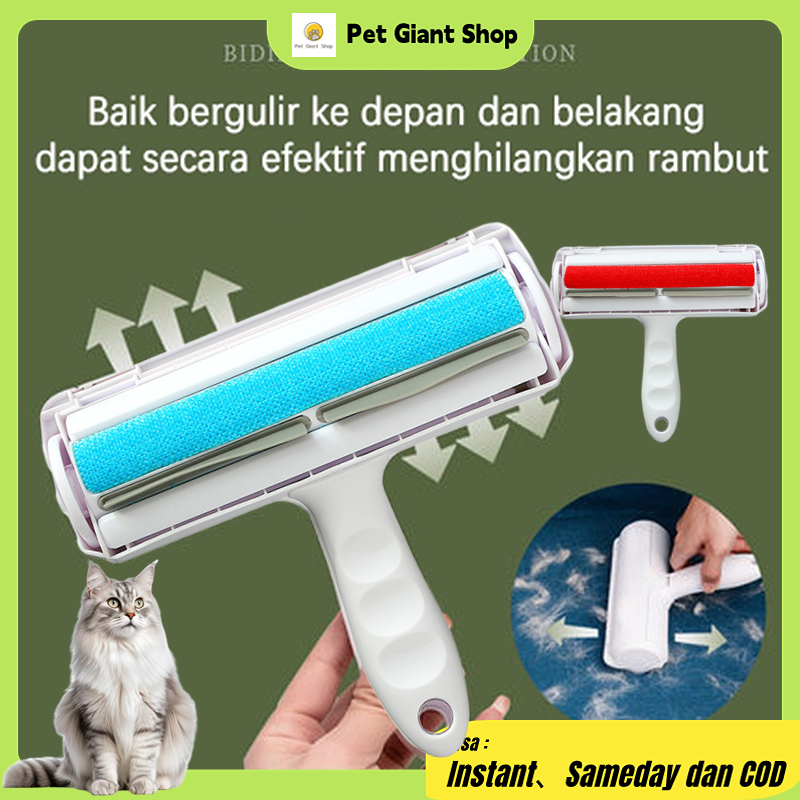 Sikat bulu kucing  Pembersih Bulu Kucing/Anjing PET HAIR REMOVAL yaitu Lint Roller Portable Jangka P
