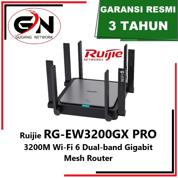 Ruijie RG-EW3200GX PRO 3200M Wi-Fi 6 Dual-band Gigabit Router