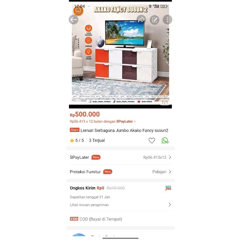 Sparepart Akako Fancy susun 2