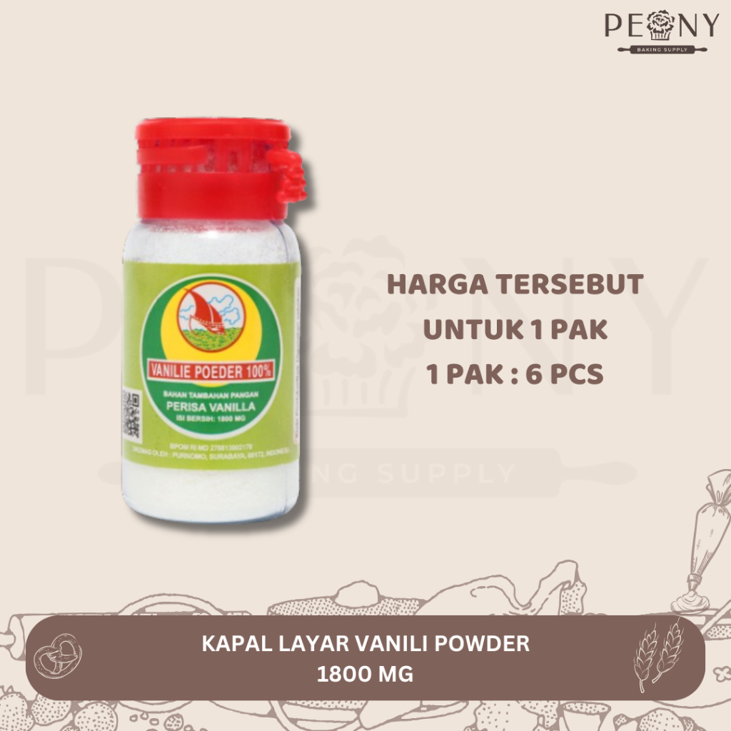

KAPAL LAYAR VANILLI POWDER KEMASAN BOTOL KECIL (ISI 6 PCS)