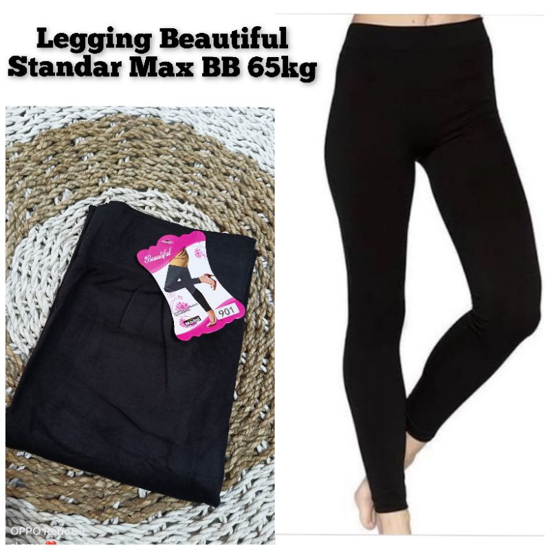 Legging Hitam impor Tebal Merk Beautiful Standar