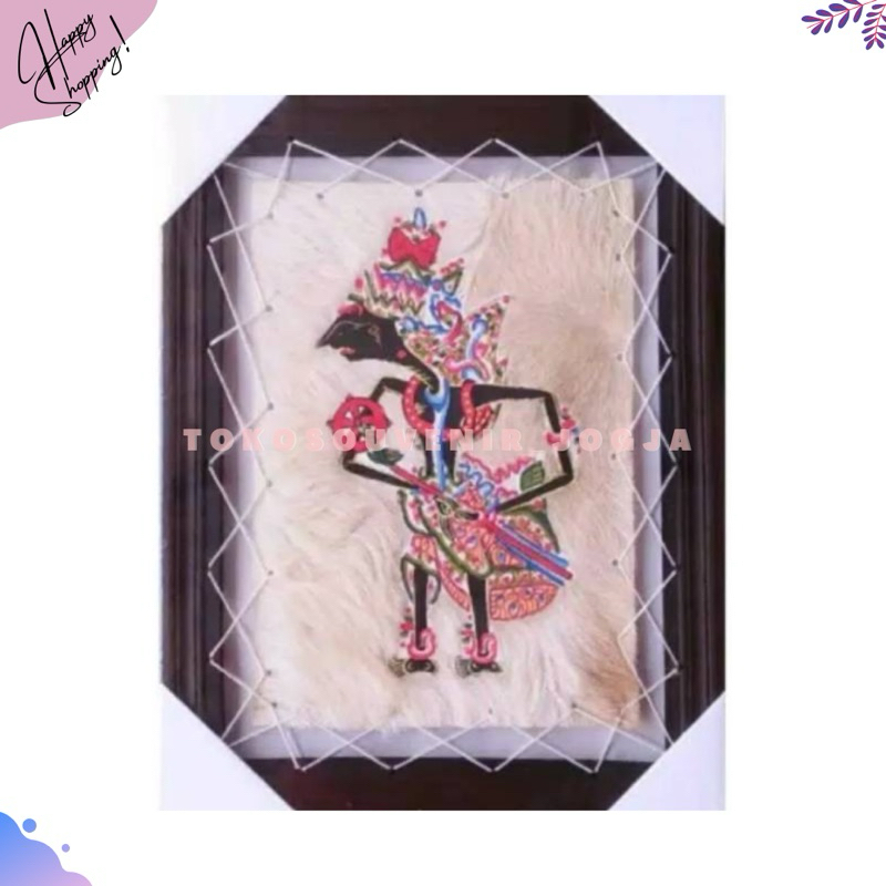 Lukisan Wayang Kulit Prabu Kresna Ukuran Jumbo