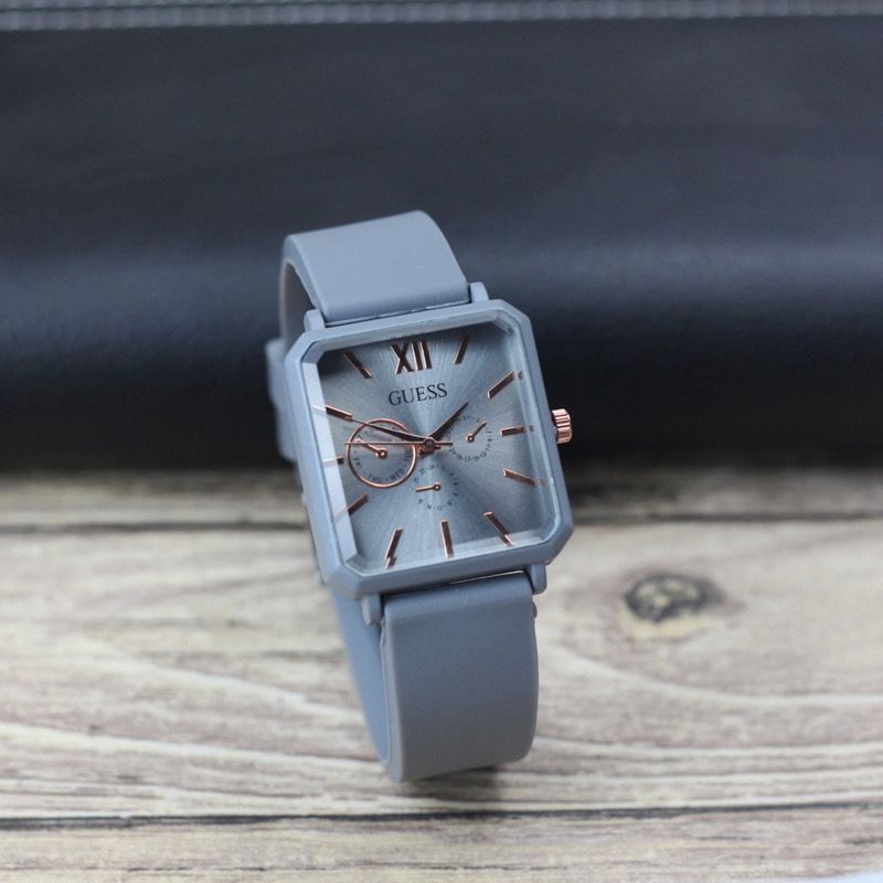 ( BISA COD ) ✅ Jam Tangan Wanita/Cewek GUESS Bahan Rubber Chrono Off ||Diameter 3cm || Jam Tangan Te
