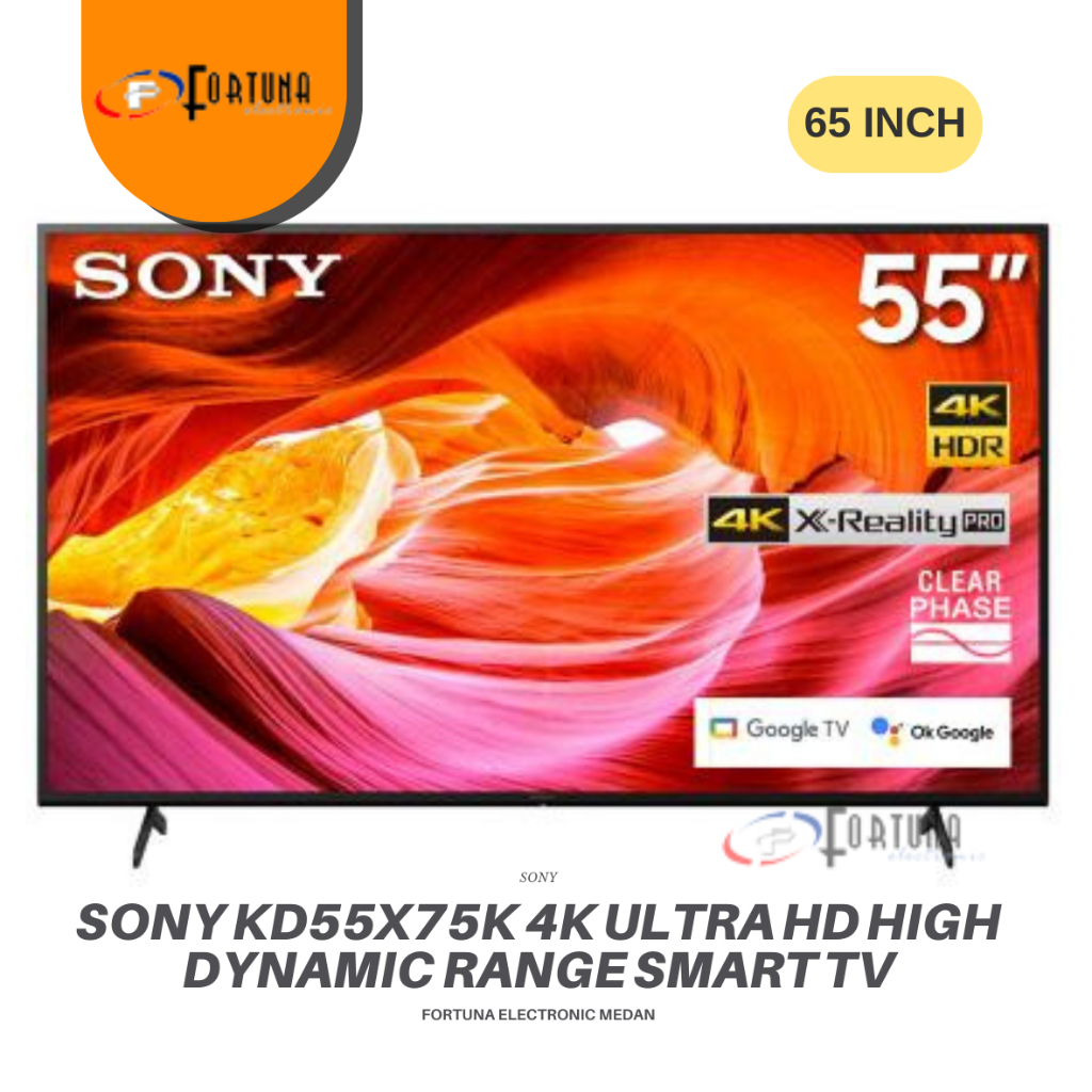 SONY KD-55X75K SONY BRAVIA 55 INCH X75K GOOGLE TV 4K HDR KD55X75K
