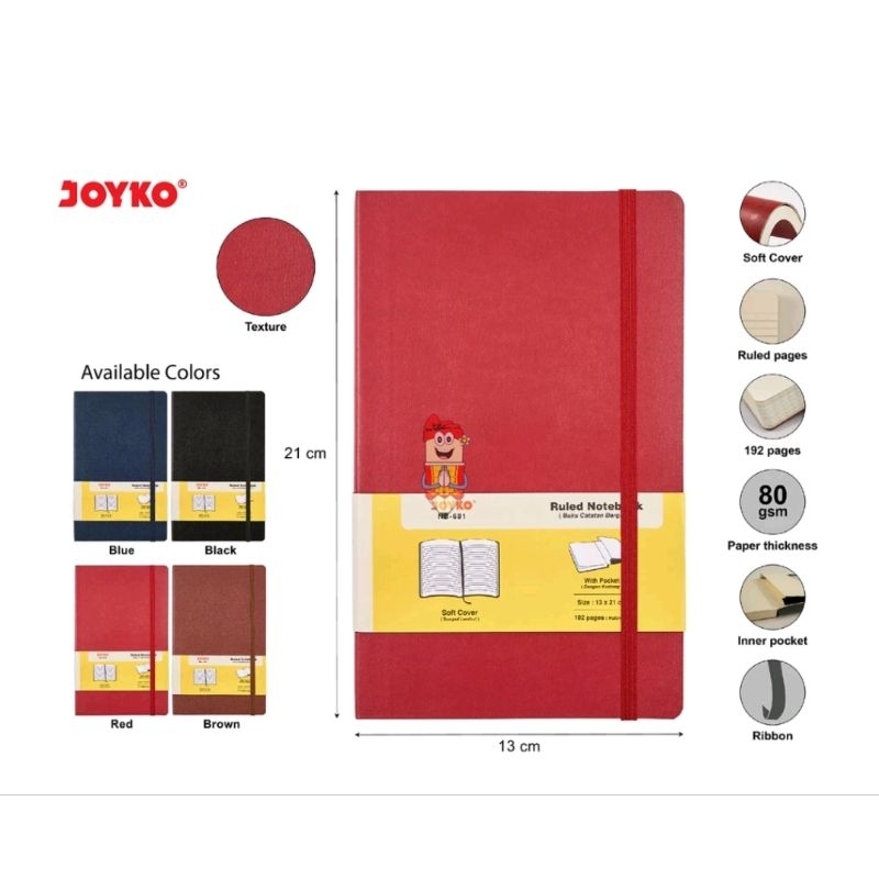 

Joyko Notebook NB-681 (A5) / Buku Catatan