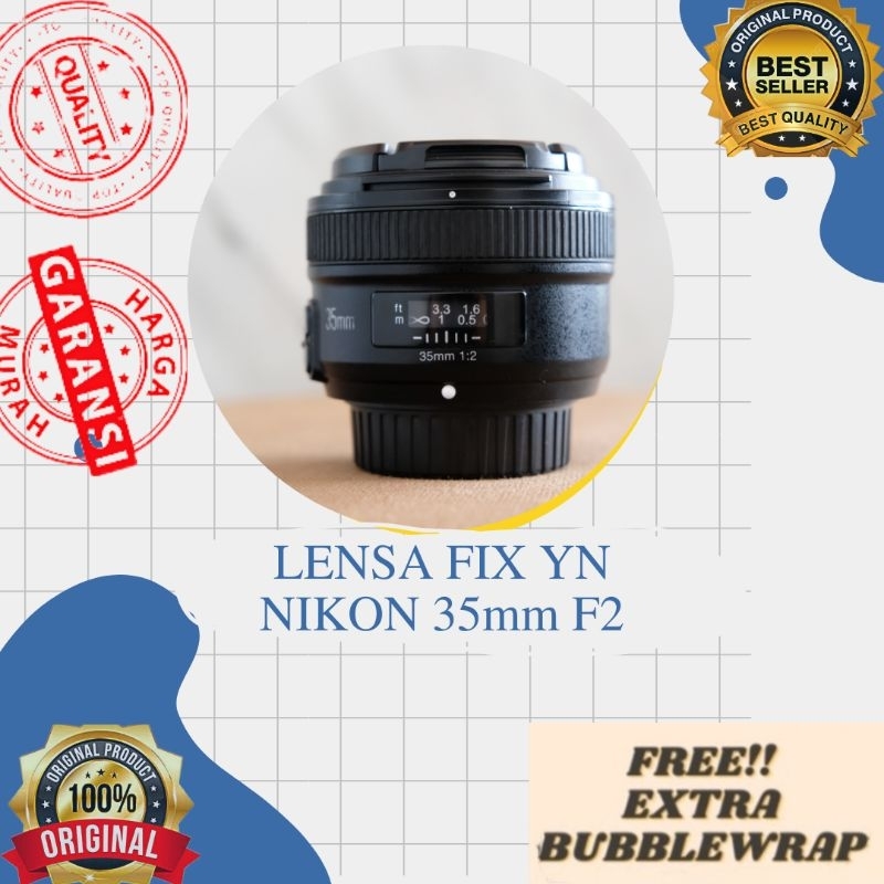Lensa fix yongnuo 35mm F2 for NIKON