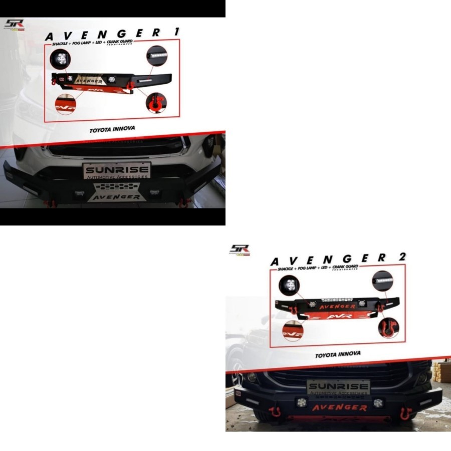 BUMPER DEPAN AVENGER TOYOTA INNOVA REBORN 2016-2021