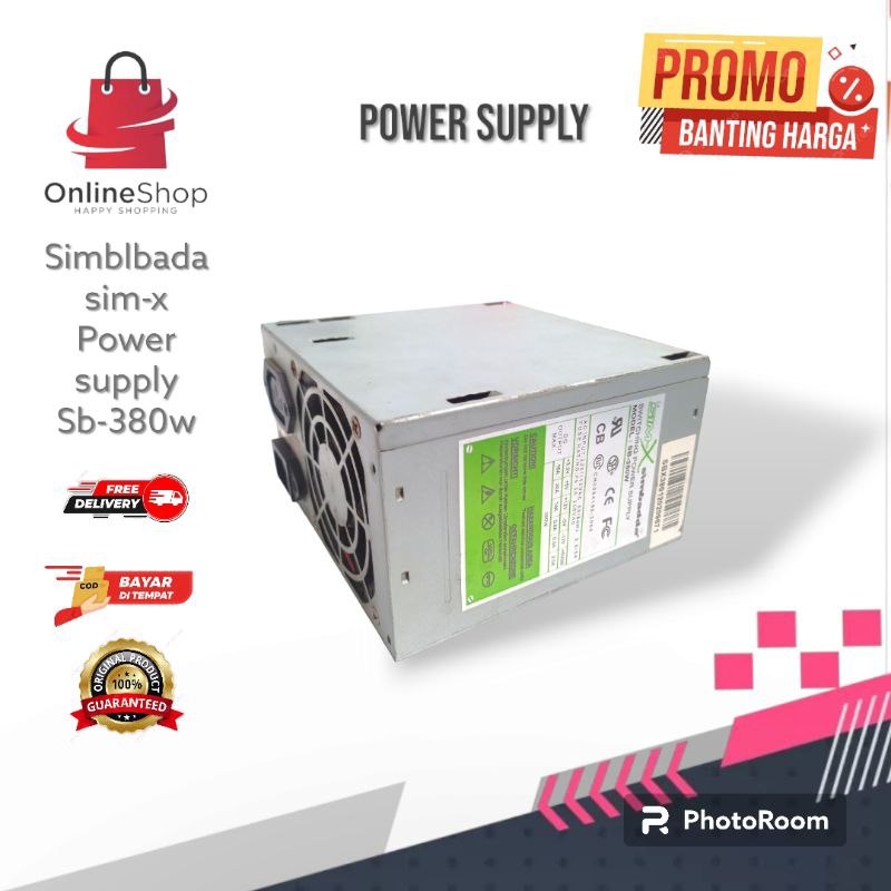 Power Supply 380 watt Simbada 380W psu komputer Murah Original