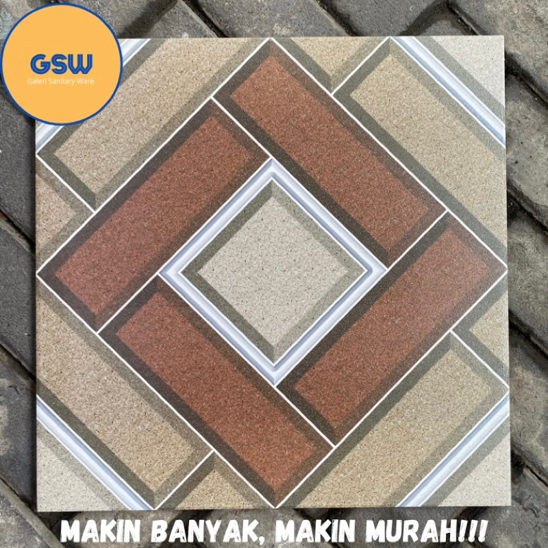 Keramik 50x50 Kasar Matte Bintik Kualitas 1 Grade A Keramik Garasi Keramik Kasar Keramik Vintage Ism